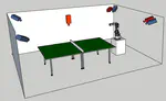 A multi-modal table tennis robot system